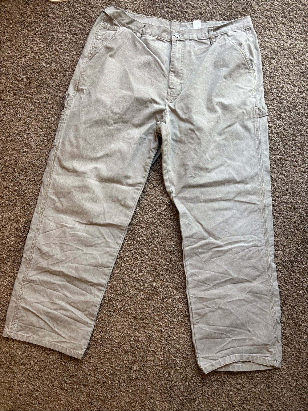 Craftsman relaxed fit utility carpenter khaki pants